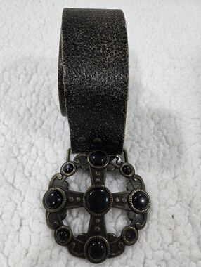 💖 Vintage Unisex Genuine Leather Belt with Ornate Buckle
